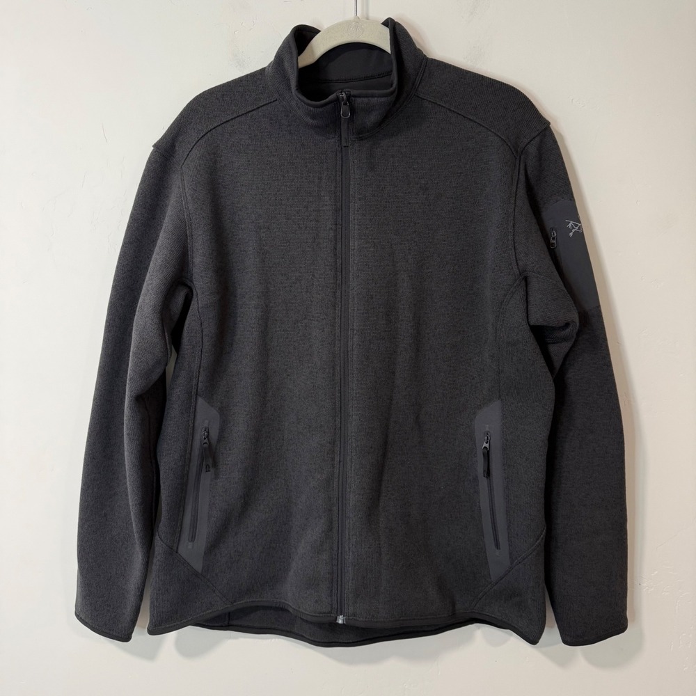 Arc'teryx Womens Covert Cardigan XL Black Full Zip Fleece Jacket
